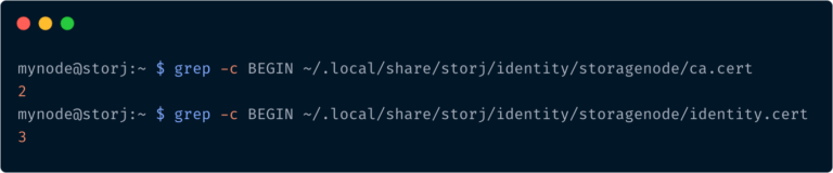 storj node operator identity